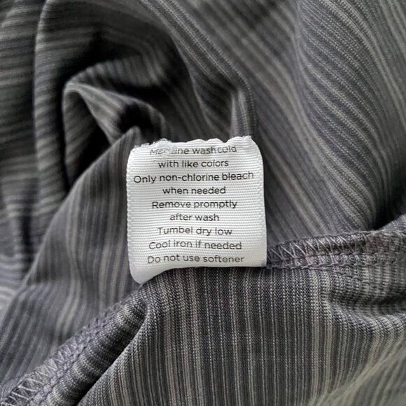 Walter Hagen Essentials Gray Black Striped Polyester Polo Shirt Men's Size XL - Picture 9 of 10